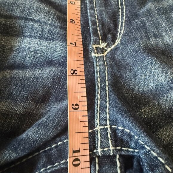 ARIAT π REAL Denim Mid Rise Bootcut Jeans Entwined Stitch Size 31L - Picture 13 of 15